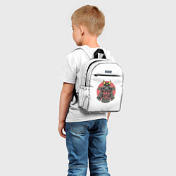 Детский рюкзак Красный Шлем Самурая, цвет: 3D-принт — фото 2