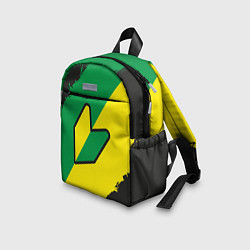 Детский рюкзак JDM GREEN YELLOW LOGO, цвет: 3D-принт — фото 2
