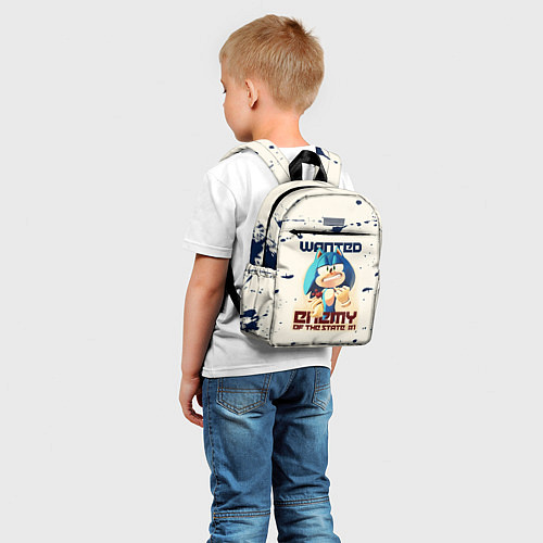 Детский рюкзак SONIC WANTED СОНИК / 3D-принт – фото 5