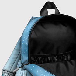 Детский рюкзак Снеговик во дворе, цвет: 3D-принт — фото 2