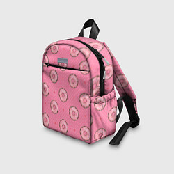 Детский рюкзак Розовые пончики паттерн, цвет: 3D-принт — фото 2