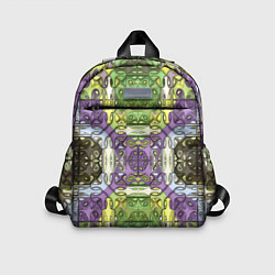 Детский рюкзак Коллекция Фрактальная мозаика Фиолетово-зеленый
