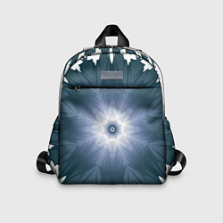 Детский рюкзак Снежинка Абстракция Синий, цвет: 3D-принт