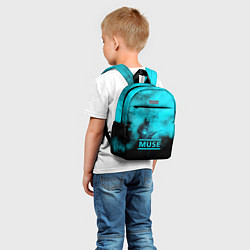Детский рюкзак Мэттью Беллами бирюзовый туман Muse, цвет: 3D-принт — фото 2
