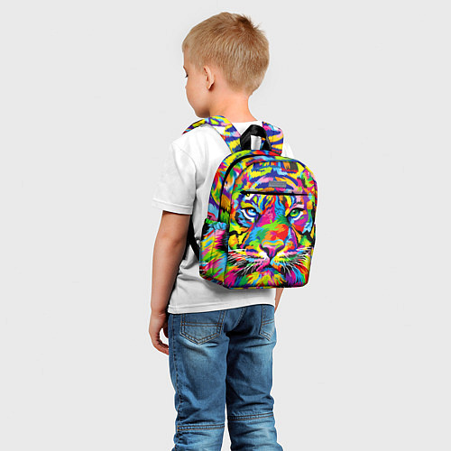 Детский рюкзак Тигр в стиле поп-арт / 3D-принт – фото 5