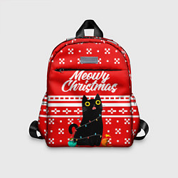 Детский рюкзак MEOW CHRISTMAS, цвет: 3D-принт