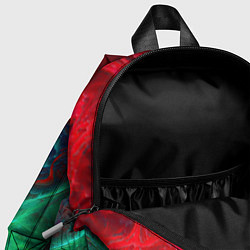 Детский рюкзак НЕОНОВАЯ ТОКСИЧНАЯ АБСТРАКЦИЯ NEON TOXIC WAVES, цвет: 3D-принт — фото 2