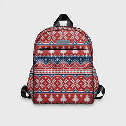 Детский рюкзак New Year Pattern, цвет: 3D-принт