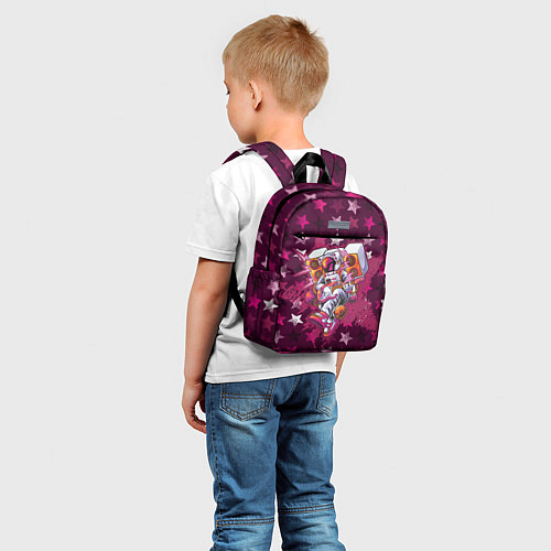Детский рюкзак Бумбокс в космических звездах / 3D-принт – фото 5