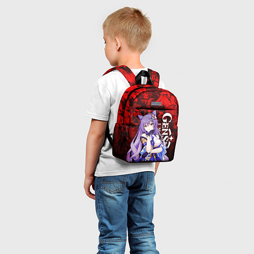 Детский рюкзак GENSHIN IMPACT KEQING ГЕНШИН ИМПАКТ КЭ ЦИН / 3D-принт – фото 5