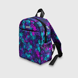 Детский рюкзак Неоновые снежинки, цвет: 3D-принт — фото 2