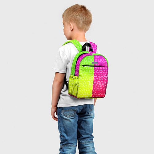 Детский рюкзак Игра в кальмара розовыйжелтый / 3D-принт – фото 5