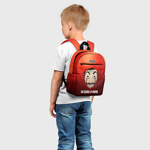 Детский рюкзак СЕРИАЛ БУМАЖНЫЙ ДОМ LA CASA DE PAPEL / 3D-принт – фото 5