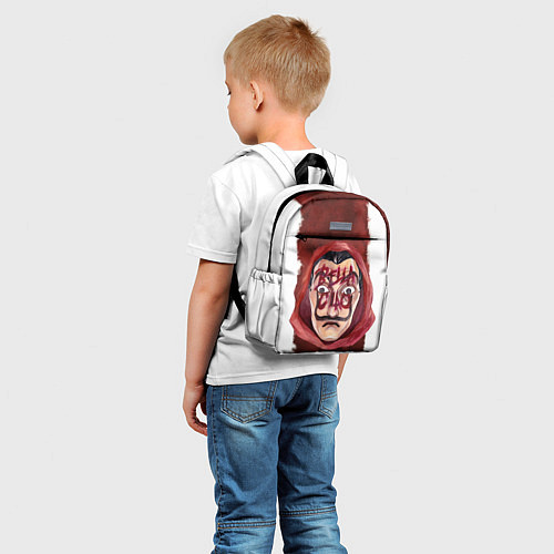 Детский рюкзак BELLA CIAO БУМАЖНЫЙ ДОМ - LA CASA DE PAPEL / 3D-принт – фото 5