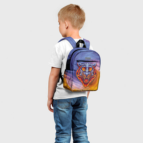 Детский рюкзак Тигр в водно-огненной стихии / 3D-принт – фото 5