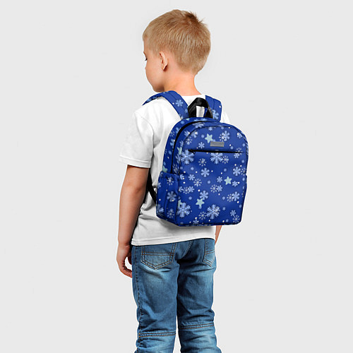 Детский рюкзак Снежинки / 3D-принт – фото 5