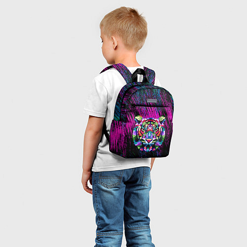 Детский рюкзак Тигр Красочный 2022 / 3D-принт – фото 5