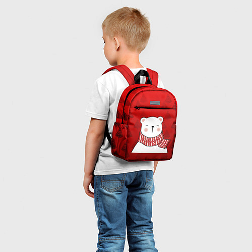 Детский рюкзак МЕДВЕЖОНОК УМКА БЕЛЫЙ МИШКА / 3D-принт – фото 5