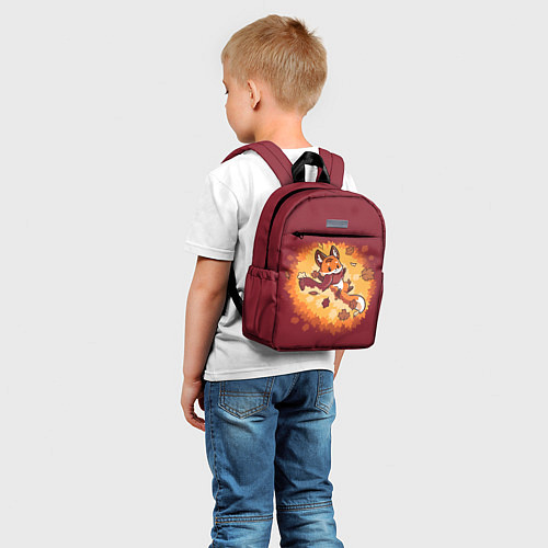 Детский рюкзак Лис в листопаде / 3D-принт – фото 5