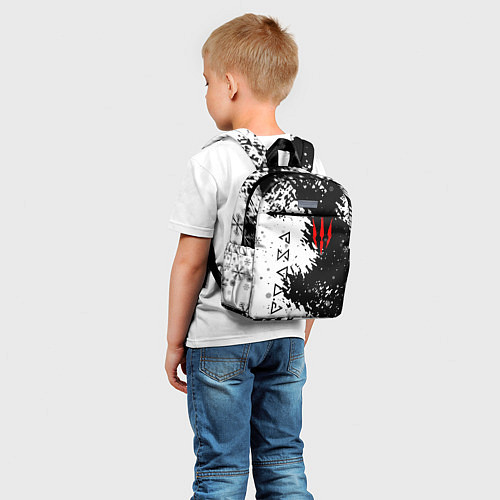 Детский рюкзак THE WITCHER НОВОГОДНИЙ / 3D-принт – фото 5