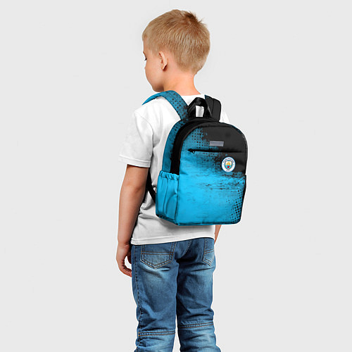 Детский рюкзак Manchester City голубая форма / 3D-принт – фото 5