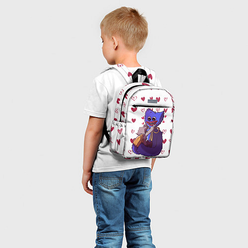 Детский рюкзак POPPY PLAYTIME - ХАГГИ ВАГГИ СЕРДЕЧКИ / 3D-принт – фото 5