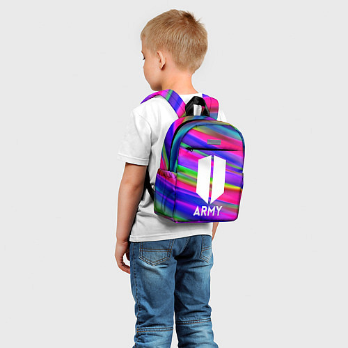 Детский рюкзак BTS ARMY RAIBOW / 3D-принт – фото 5