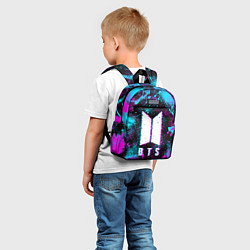 Детский рюкзак НЕОНОВЫЙ БТС NEON BTS, цвет: 3D-принт — фото 2