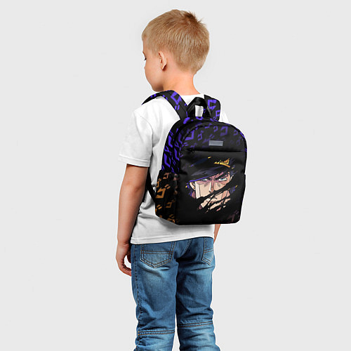 Детский рюкзак JOJOS BIZARRE ADVENTURE ЛИЦО ГЕРОЯ / 3D-принт – фото 5