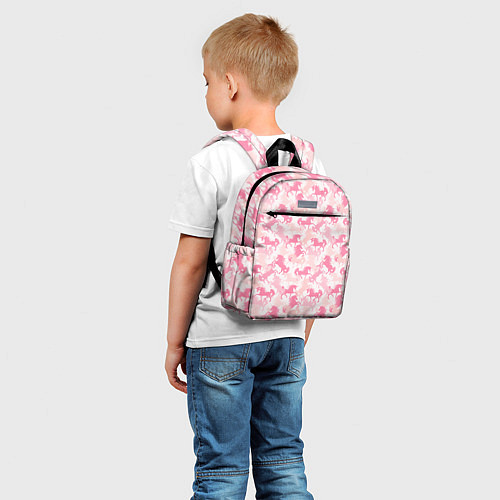 Детский рюкзак Розовые Единороги / 3D-принт – фото 5