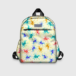 Детский рюкзак Аксолотль Паттерн Лимонный, цвет: 3D-принт