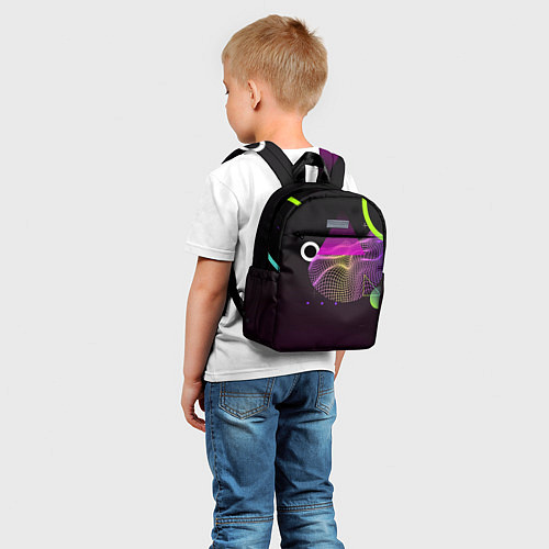 Детский рюкзак Яркая геометрия / 3D-принт – фото 5