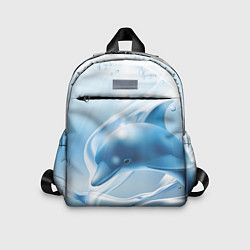 Детский рюкзак Дельфин в лазурном океане, цвет: 3D-принт