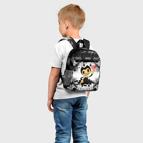 Детский рюкзак BENDY LOVE БЕНДИ С СЕРДЦЕМ / 3D-принт – фото 5