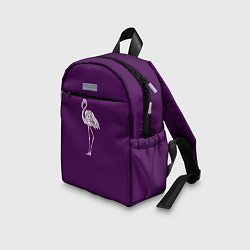 Детский рюкзак Фламинго в сиреневом, цвет: 3D-принт — фото 2