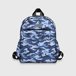 Детский рюкзак Синий Камуфляж Camouflage, цвет: 3D-принт