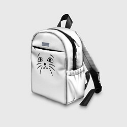 Детский рюкзак Милый котик на белом, цвет: 3D-принт — фото 2