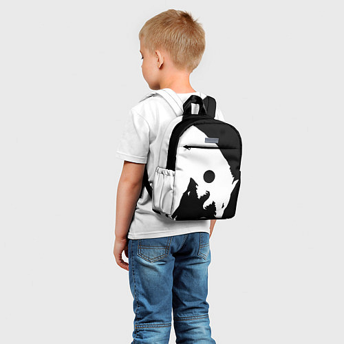 Детский рюкзак Волки Инь и Янь Добро и Зло / 3D-принт – фото 5