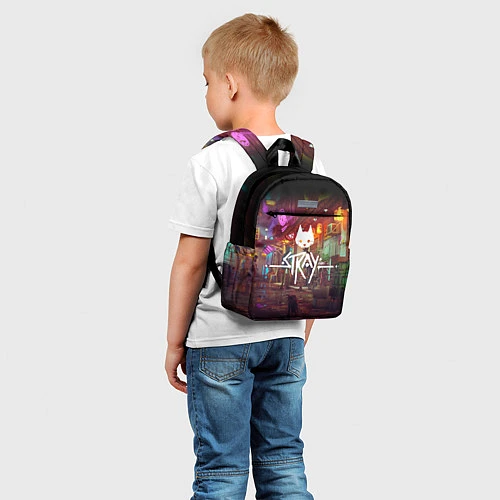 Детский рюкзак Stray Poster / 3D-принт – фото 5