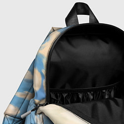 Детский рюкзак Рисунок голубого неба с облаками маслом, цвет: 3D-принт — фото 2
