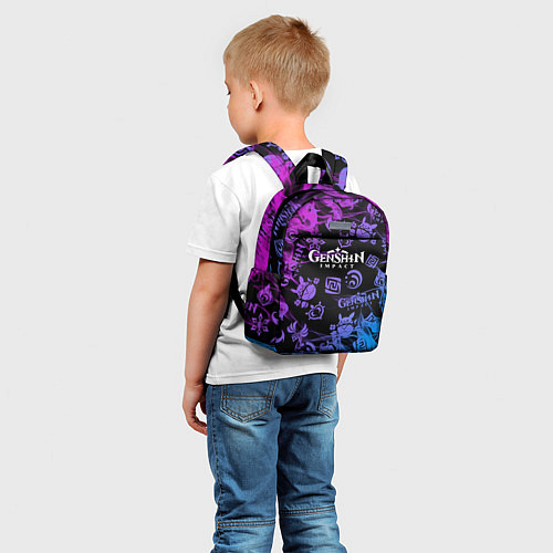 Детский рюкзак Геншин Импакт пламя / 3D-принт – фото 5