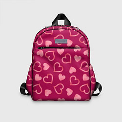 Детский рюкзак Паттерн сердечки, цвет: 3D-принт