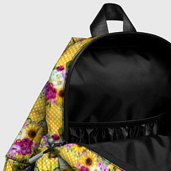 Детский рюкзак Подсолнухи и цветы, цвет: 3D-принт — фото 2
