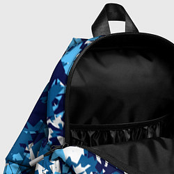 Детский рюкзак Сине-бело-голубой камуфляж, цвет: 3D-принт — фото 2