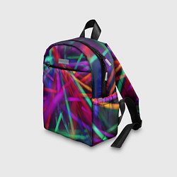 Детский рюкзак НЕОНОВЫЕ ЛАЗЕРНЫЕ ЛУЧИ, цвет: 3D-принт — фото 2