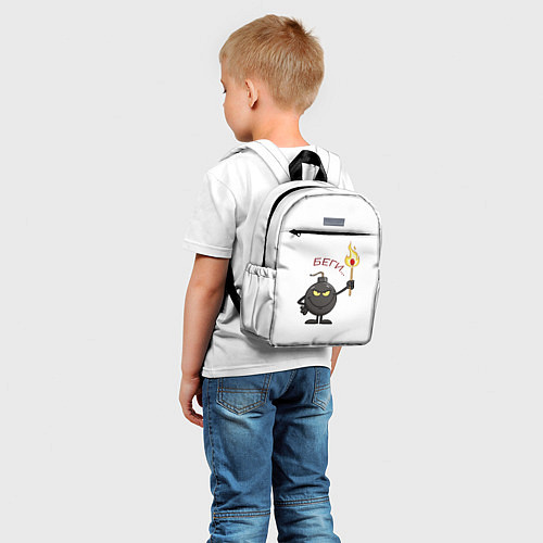 Детский рюкзак Беги! / 3D-принт – фото 5