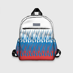 Детский рюкзак Флаг России пламя