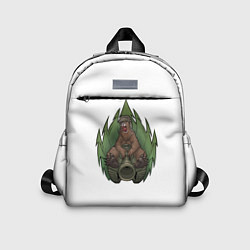 Детский рюкзак Медведь танкист, цвет: 3D-принт