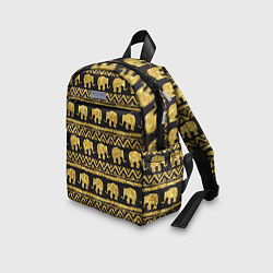 Детский рюкзак Золотые слоны, цвет: 3D-принт — фото 2