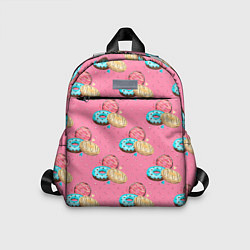 Детский рюкзак Яркие пончики паттерн, цвет: 3D-принт